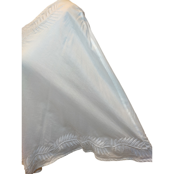 Gap Womens Boho Embroidered Poncho Top V-Neck Oversized Pullover White Medium - Picture 4 of 11